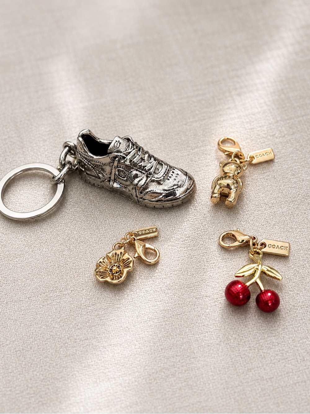 Bundle of Authentic Repurposed Coach Charms and Keychains